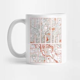 Hamburg, Germany City Map Typography - Bohemian Mug